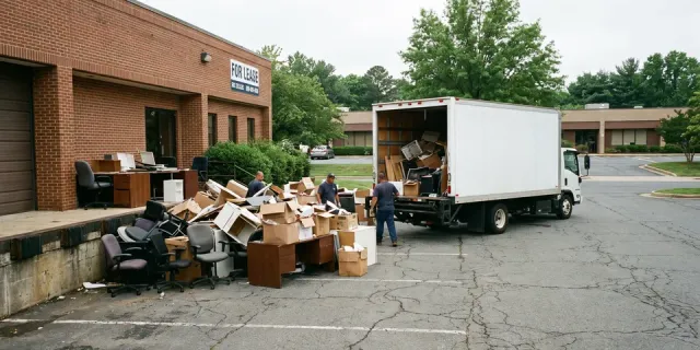 Commercial property cleanout in Woodbridge, VA