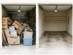Cleanout before and after in Dale City, VA
