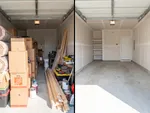 Cleanout before and after in Dumfries, VA