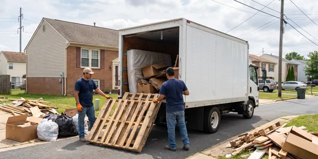 Residential junk removal at a home in Dumfries, VA