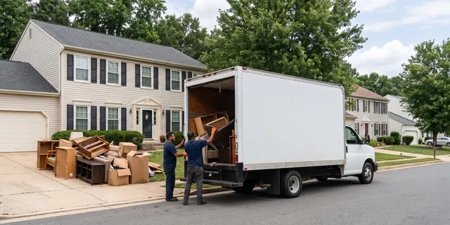 Residential junk removal at a home in Lake Ridge, VA