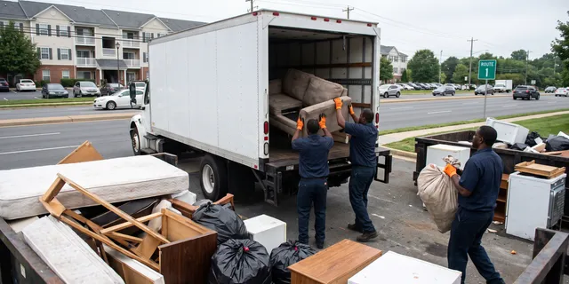 Residential junk removal at a home in Triangle, VA